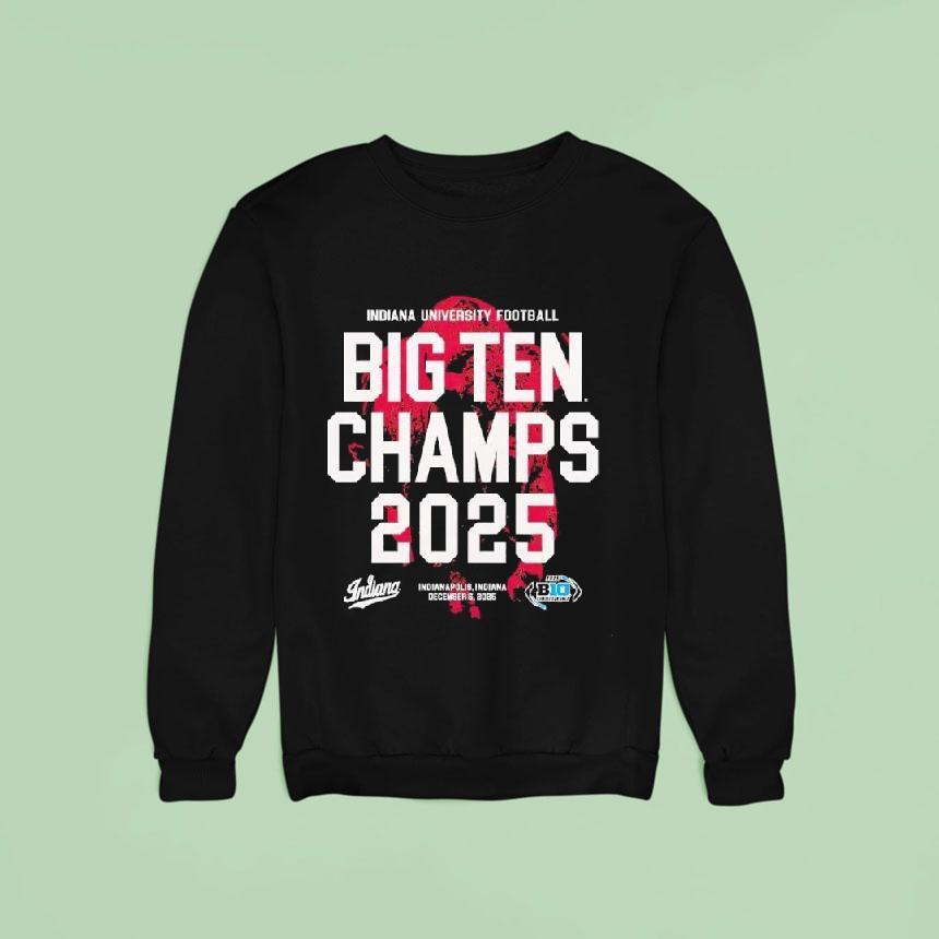 Indiana 2025 Big Ten Champs Bison Shirt Indiana 2025 Big Ten Champs Bison Shirt