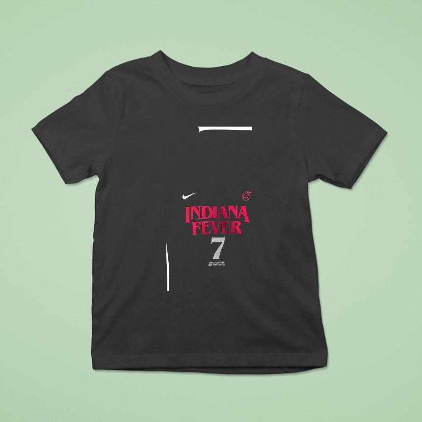Indiana Fever 7 Aliyah Boston Stranger Things Rebel Name And Number Shirt