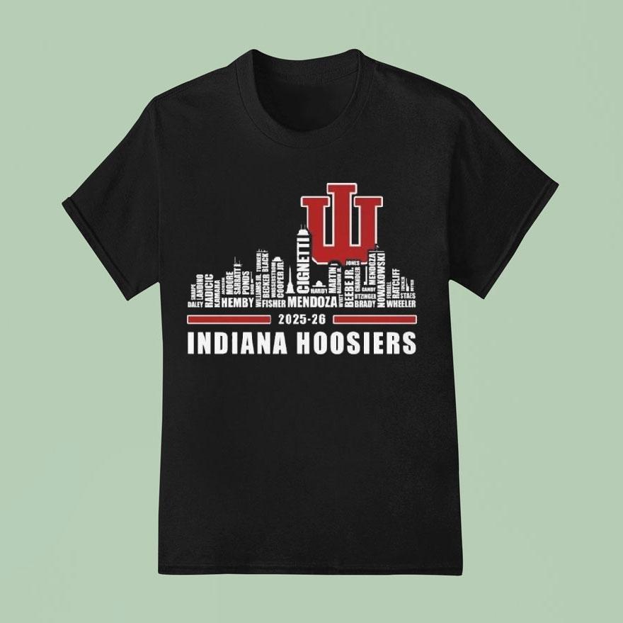 Indiana Hoosiers 2025-26 Skyline Names Shirt