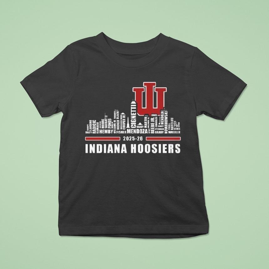 Indiana Hoosiers 2025-26 Skyline Names Shirt