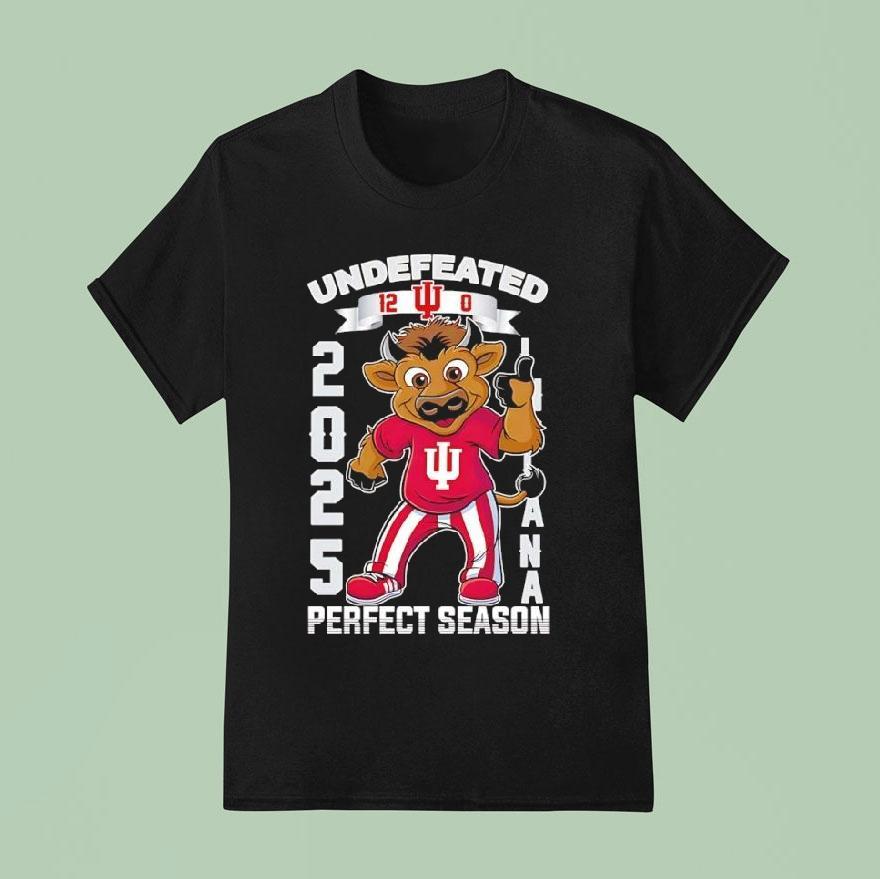 Indiana Hoosiers Mascot Undefeated Perfect Season 2025 Shirt