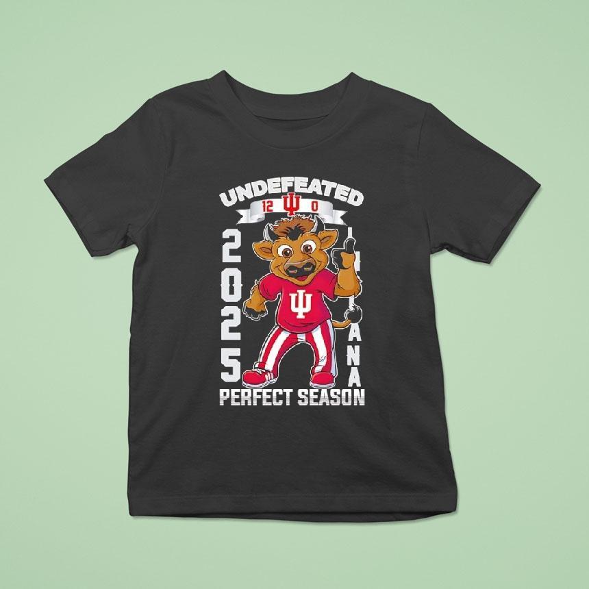 Indiana Hoosiers Mascot Undefeated Perfect Season 2025 Shirt