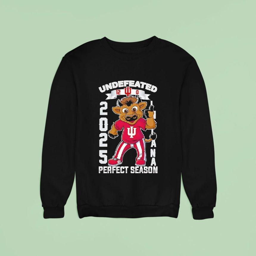Indiana Hoosiers Mascot Undefeated Perfect Season 2025 Shirt Indiana Hoosiers Mascot Undefeated Perfect Season 2025 Shirt