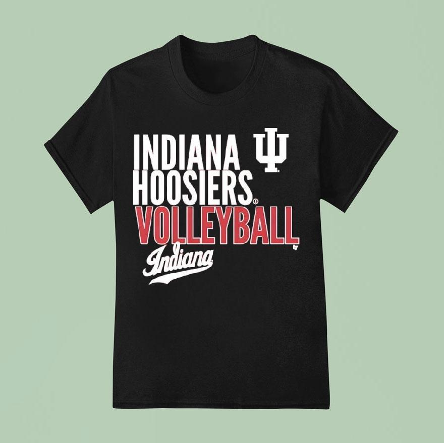 Indiana Volleyball Text Logo Shirt