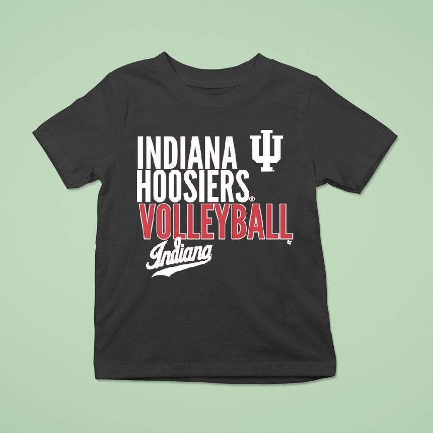 Indiana Volleyball Text Logo Shirt