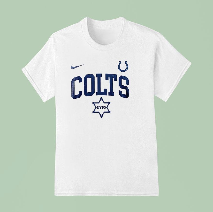 Indianapolis Colts Nypd 180th Anniversary Logo Shirt