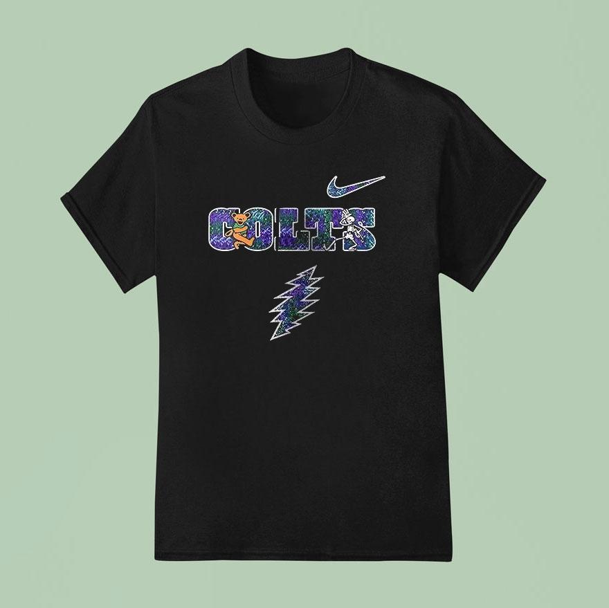 Indianapolis Colts X Grateful Dead Logo Parody Shirt