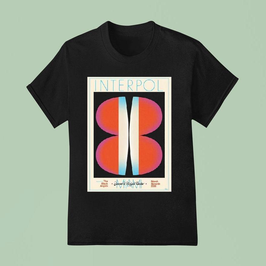 Interpol Miami Florida Event At James And Knight Center On March 7 2026 Shirt