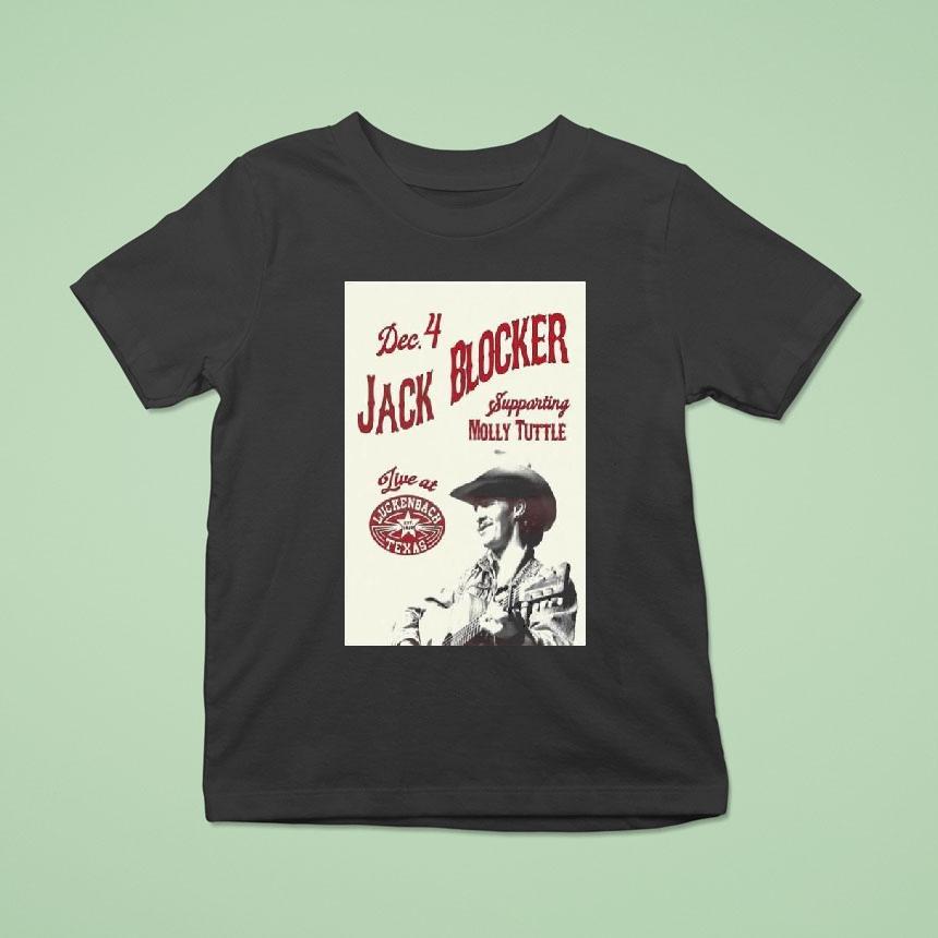 Jack Blocker Luckenbach, Texas December 4 2025 Concert Shirt