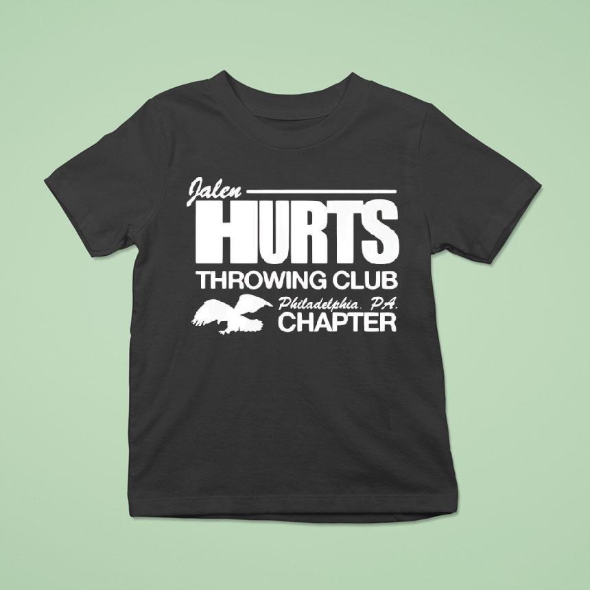 Jalen Hurts Throwing Club Philadelphia Eagles Pa Chapter Shirt