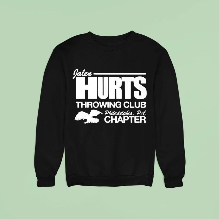 Jalen Hurts Throwing Club Philadelphia Eagles Pa Chapter Shirt Jalen Hurts Throwing Club Philadelphia Eagles Pa Chapter Shirt