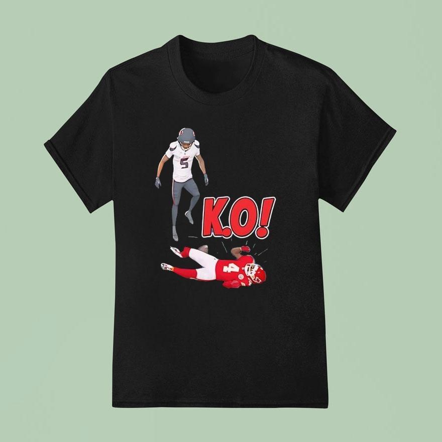 Jalen Pitre Houston Texans Delivers A Monster Hit To Rashee Rice Ko Shirt