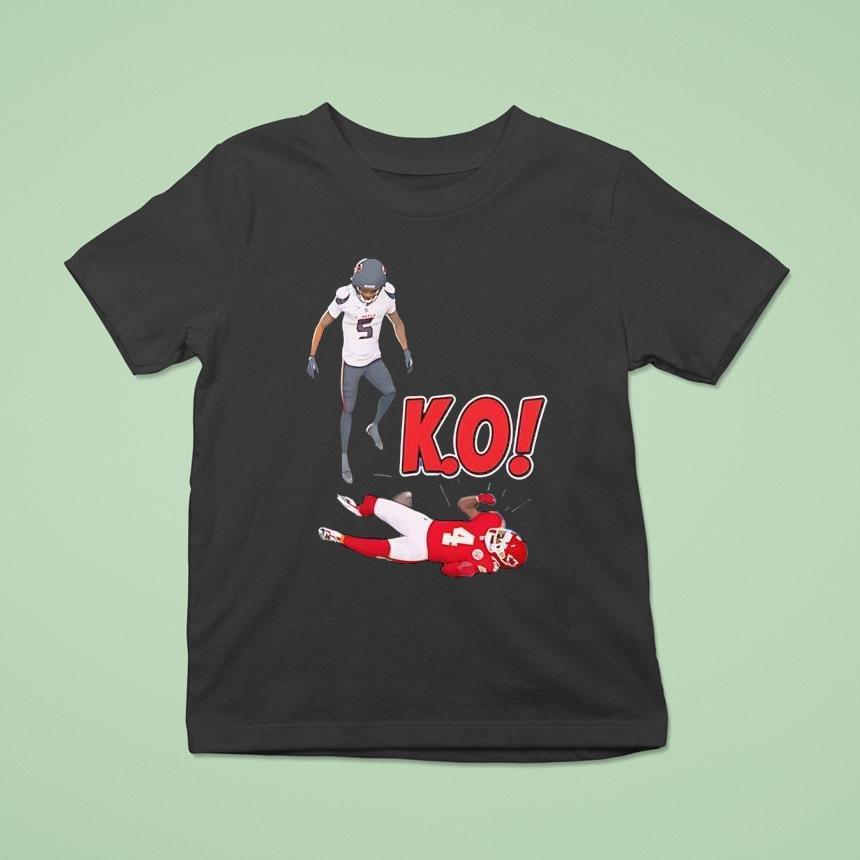 Jalen Pitre Houston Texans Delivers A Monster Hit To Rashee Rice Ko Shirt
