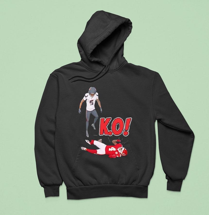 Jalen Pitre Houston Texans Delivers A Monster Hit To Rashee Rice Ko Shirt Jalen Pitre Houston Texans Delivers A Monster Hit To Rashee Rice Ko Shirt