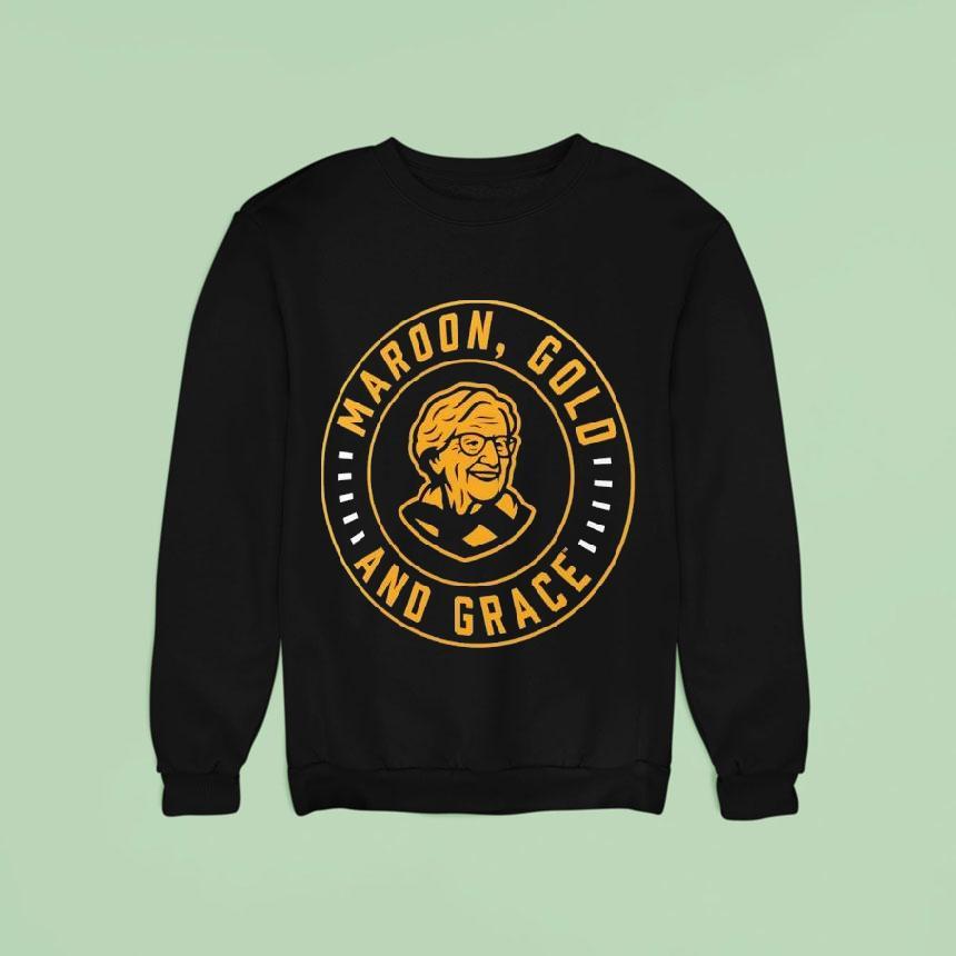 Jean Dolores Schmidt Maroon Gold And Grace Loyola Ramblers Basketball Shirt Jean Dolores Schmidt Maroon Gold And Grace Loyola Ramblers Basketball Shirt