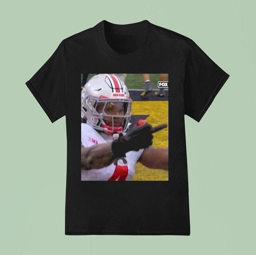 Jeremiah Smith Flips Off Michigan Wolverines Fan Shirt