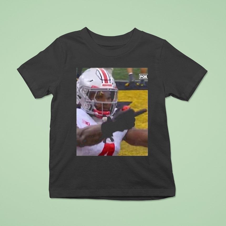 Jeremiah Smith Flips Off Michigan Wolverines Fan Shirt