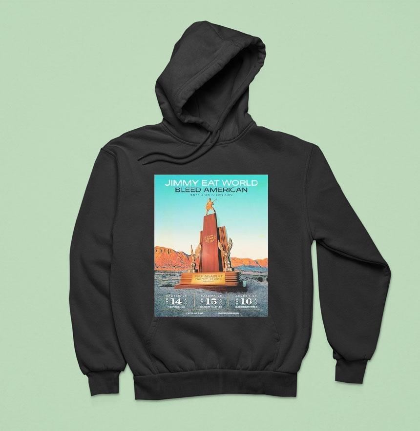Jimmy Eat World Bleed American 25th Anniversary 2026 Uk Dates Shirt Jimmy Eat World Bleed American 25th Anniversary 2026 Uk Dates Shirt