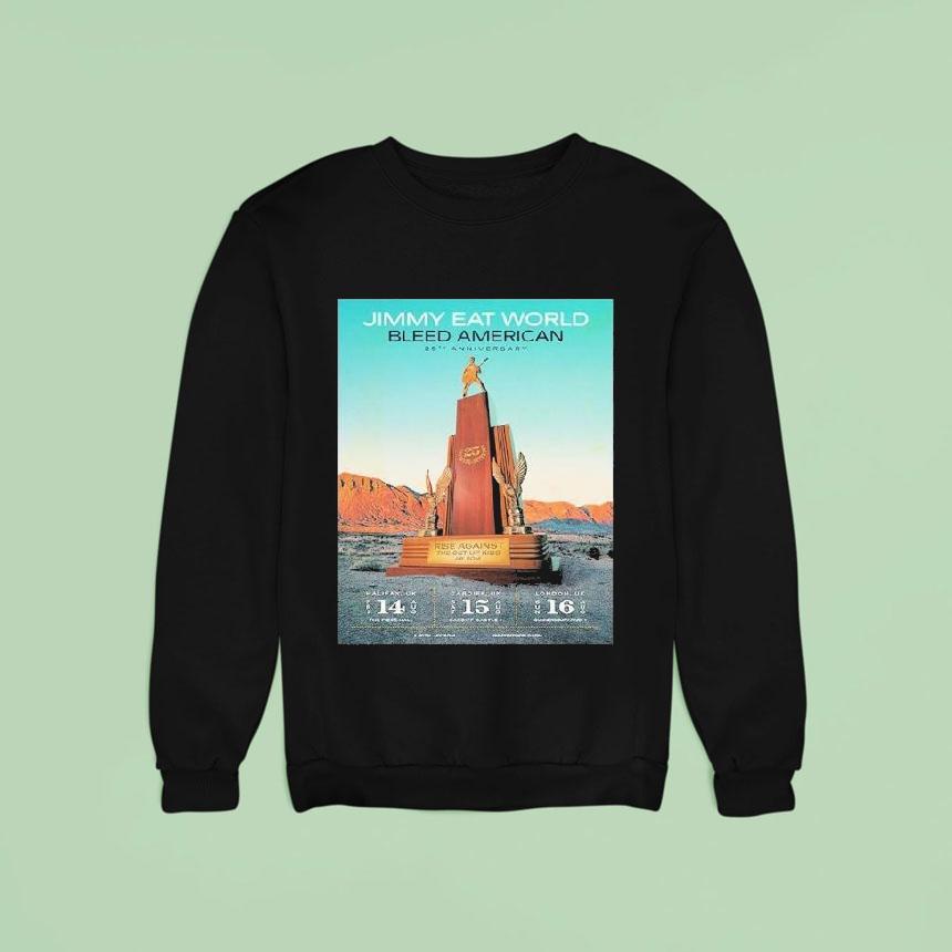 Jimmy Eat World Bleed American 25th Anniversary 2026 Uk Dates Shirt Jimmy Eat World Bleed American 25th Anniversary 2026 Uk Dates Shirt