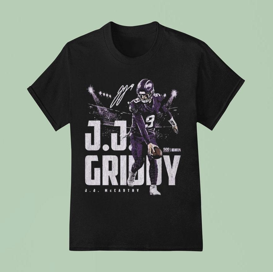J.j. Mccarthy Minnesota Griddy Shirt