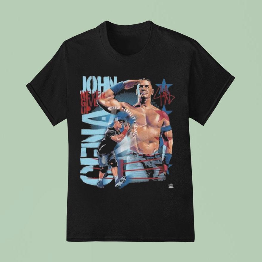 John Cena Never Give Up Salute Shirt