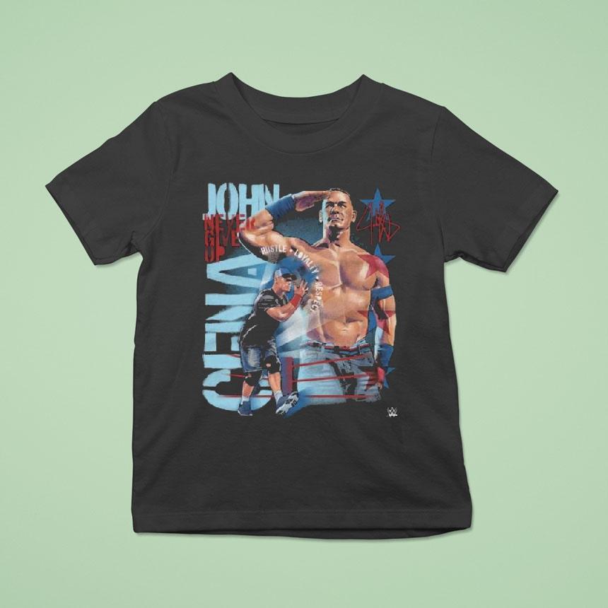John Cena Never Give Up Salute Shirt