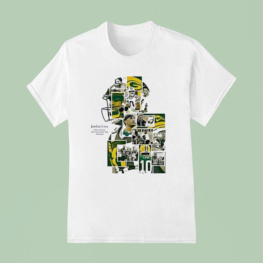 Jordan Love Green Bay Packers Nfl Man Of The Year Nominee Shirt