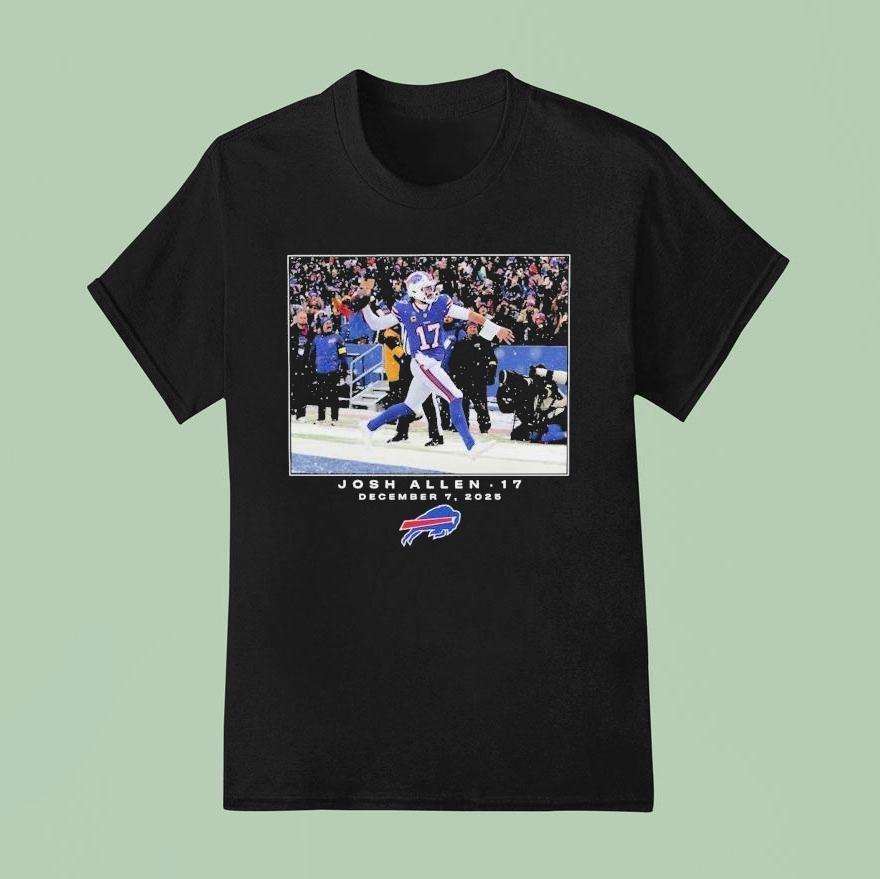 Josh Allen December 7 2025 Buffalo Bills Nfl Flash Features Week 14 Shirt