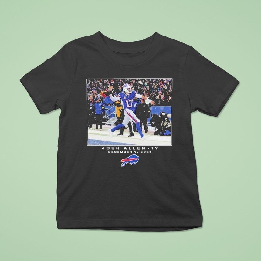 Josh Allen December 7 2025 Buffalo Bills Nfl Flash Features Week 14 Shirt