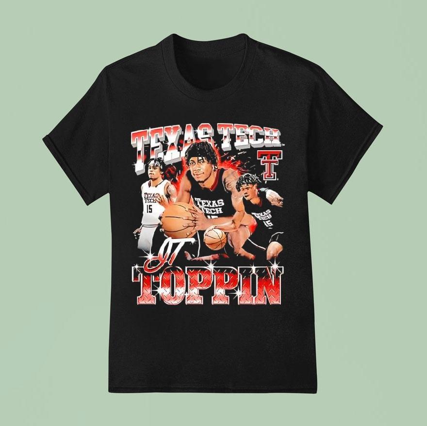 Jt Toppin Texas Tech Red Raiders Basketball 90s Shirt