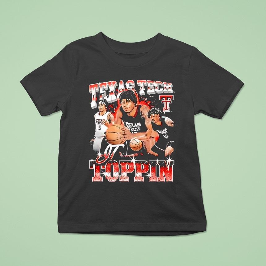 Jt Toppin Texas Tech Red Raiders Basketball 90s Shirt
