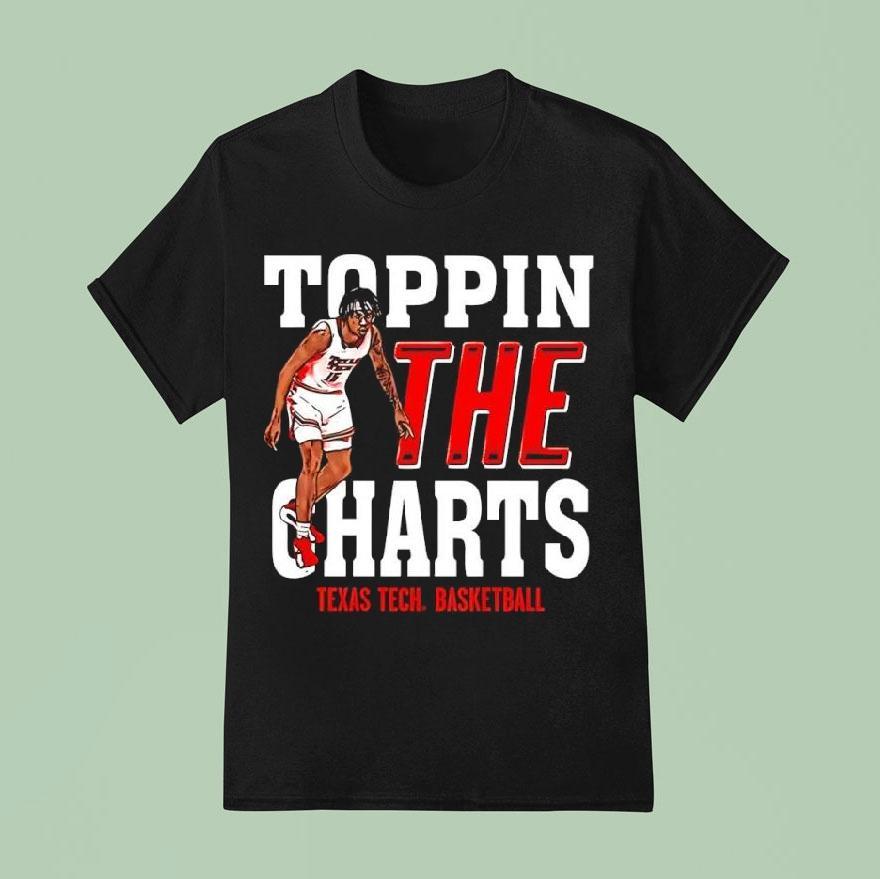 Jt Toppin Texas Tech Red Raiders Basketball Toppin The Charts Player Shirt