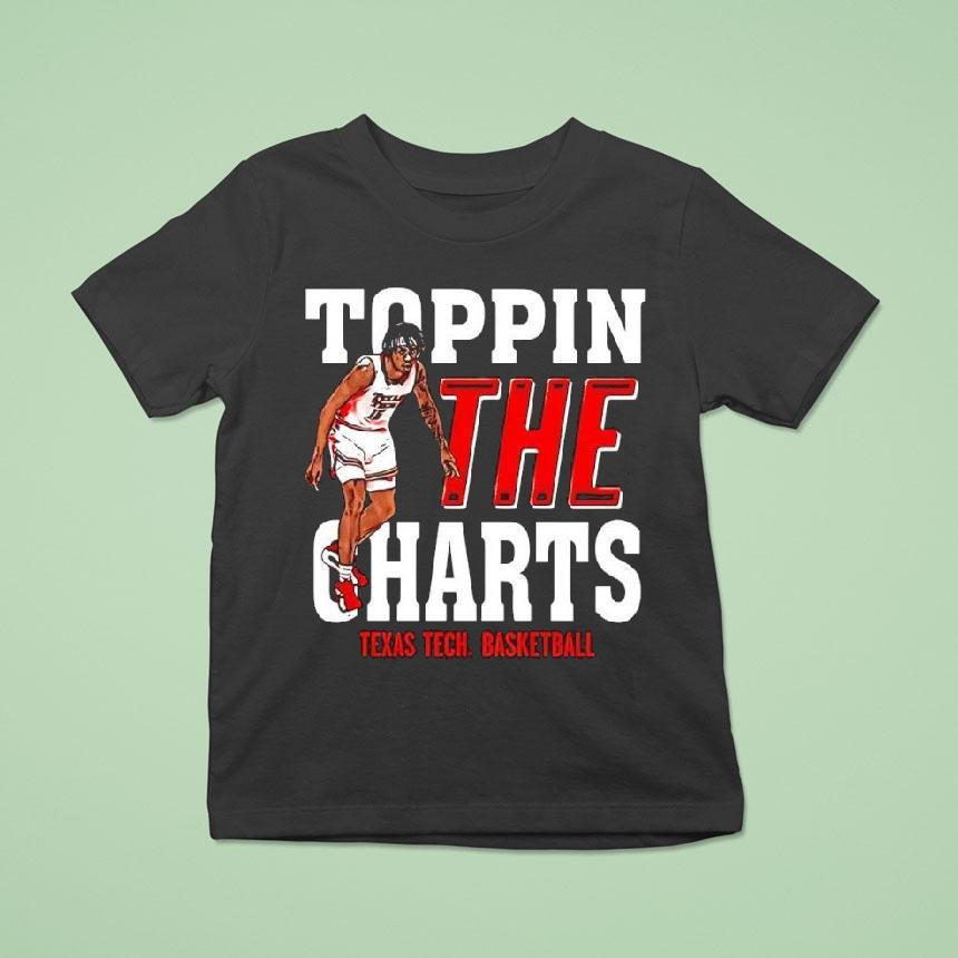 Jt Toppin Texas Tech Red Raiders Basketball Toppin The Charts Player Shirt