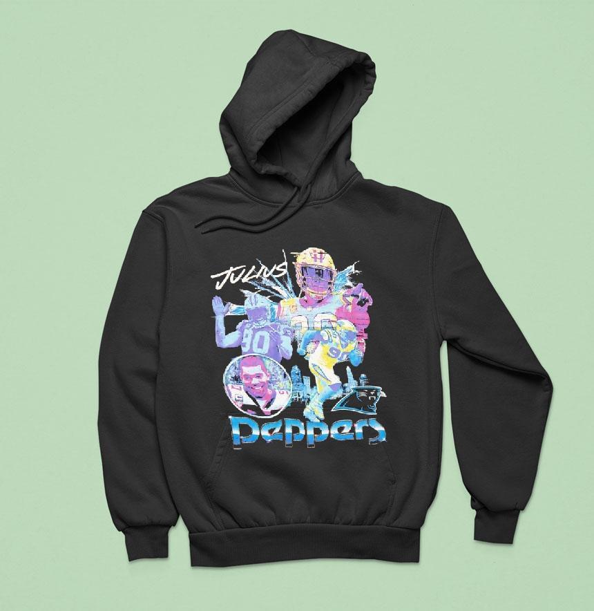 Julius Peppers Carolina Panthers Football Graphic Shirt Julius Peppers Carolina Panthers Football Graphic Shirt