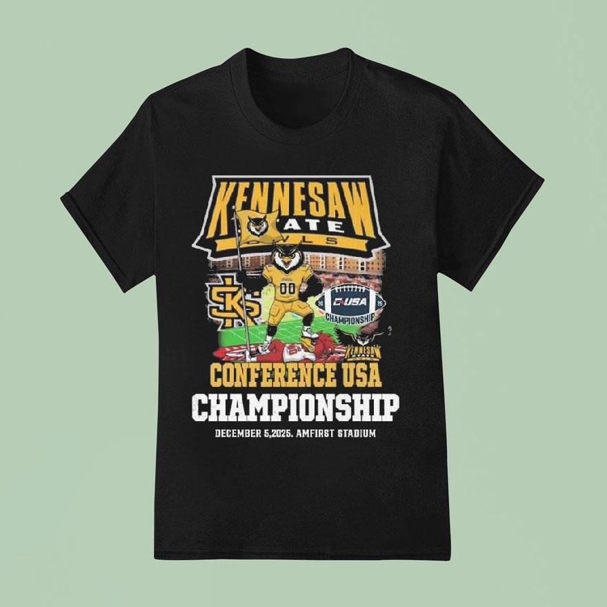 Kennesaw State Owls Conference Usa Championship December 5, 2025 Amfirst Stadium Shirt