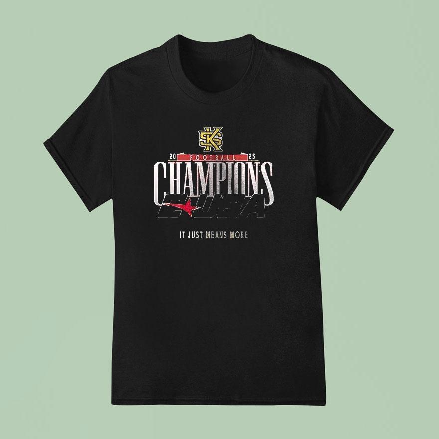 Kennesaw State Owls Cusa Champions It Just Means More Logo Shirt