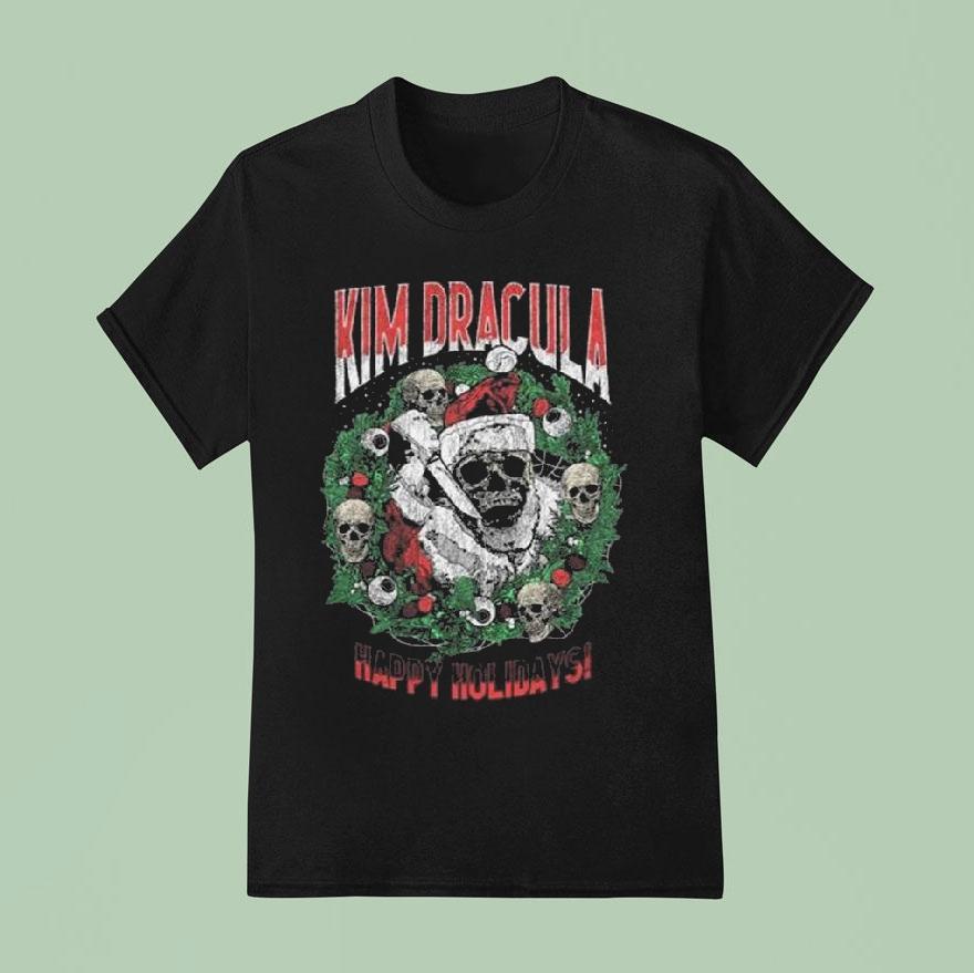 Kim Dracula Santa Wreath Shirt