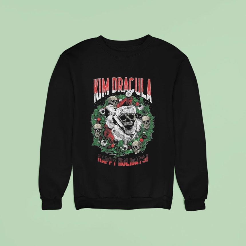 Kim Dracula Santa Wreath Shirt Kim Dracula Santa Wreath Shirt
