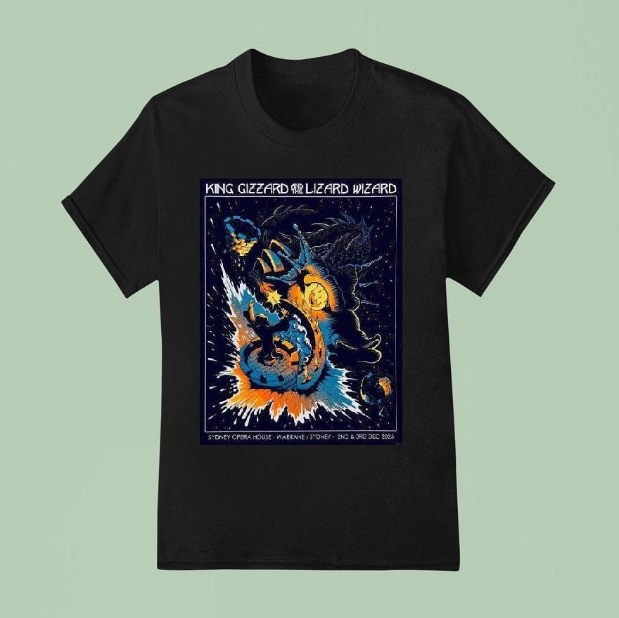 King Gizzard And The Lizard Wizard Warrane Sydney Australia 2025 At Sydney Opera House On 2 And 3 December 2025 Shirt
