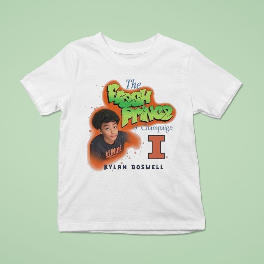 Kylan Boswell The Fresh Prince Of Champaign Illinois Fighting Illini Shirt