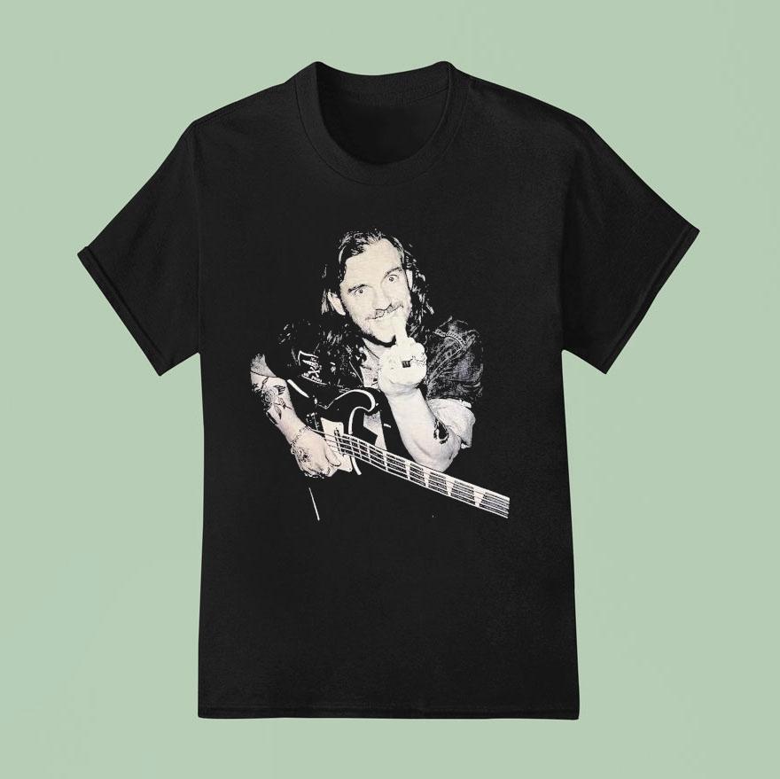Lemmy Backstage Middle Finger Guitar Shirt