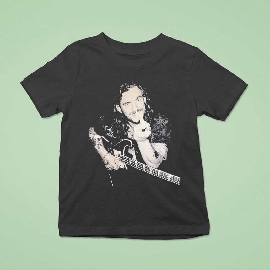 Lemmy Backstage Middle Finger Guitar Shirt