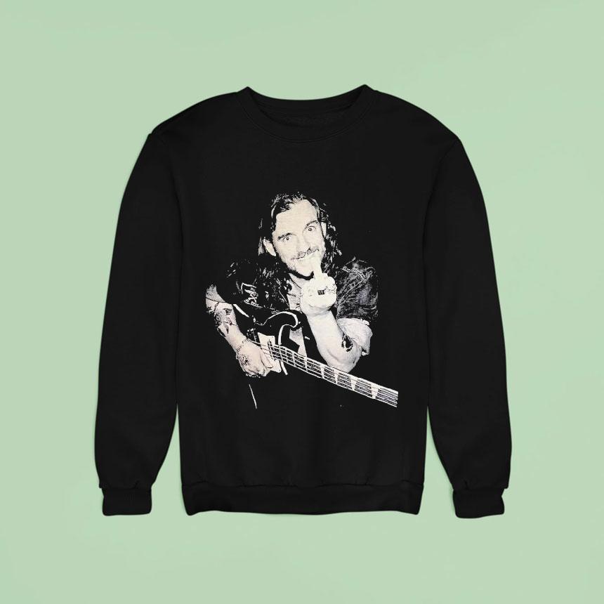 Lemmy Backstage Middle Finger Guitar Shirt Lemmy Backstage Middle Finger Guitar Shirt