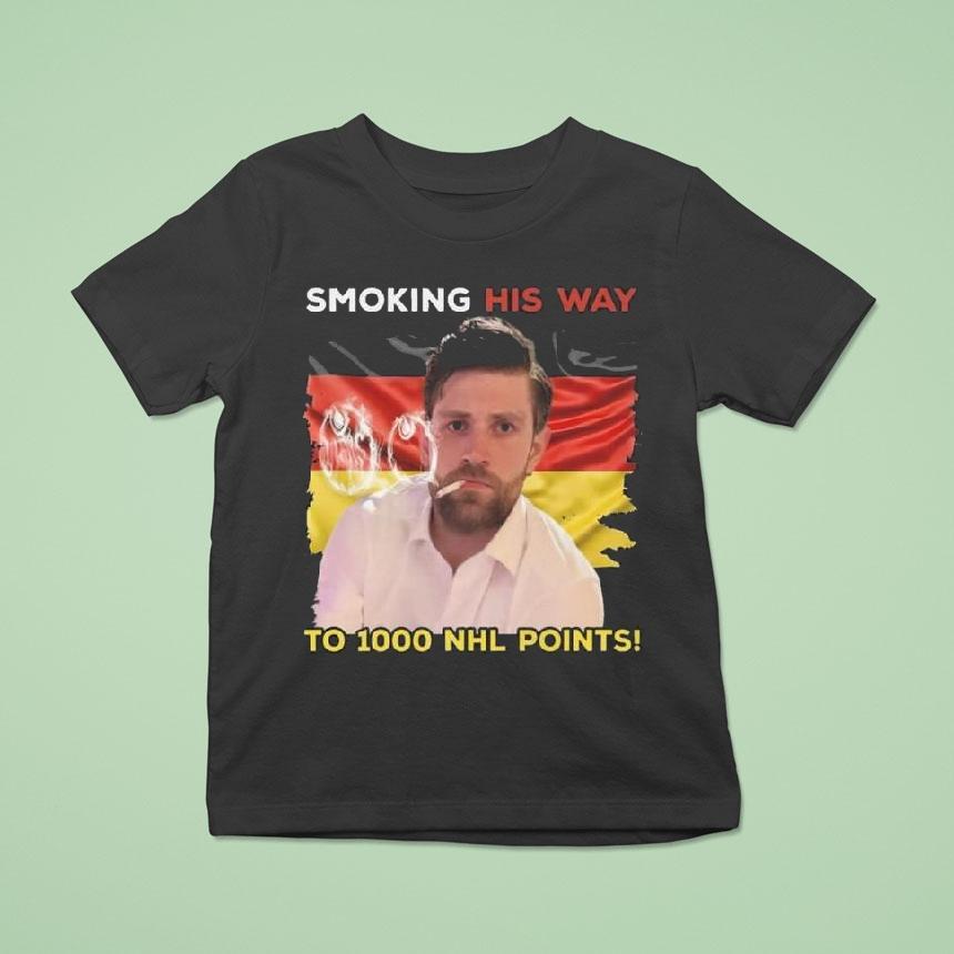 Leon Draisaitl Smoking His Way To 1000 Point Shirt