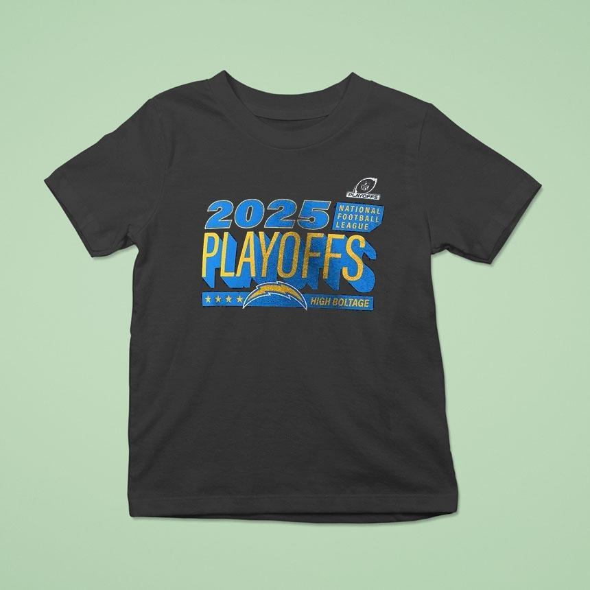 Los Angeles Chargers High Boltage 2025 Nfl Playoffs Shirt