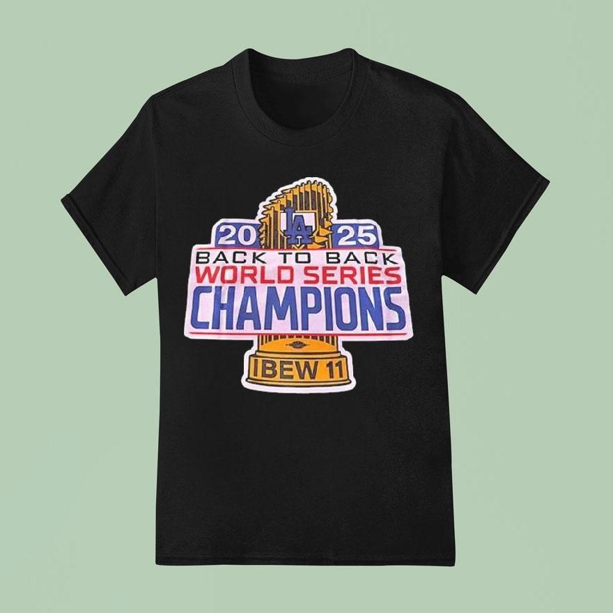 Los Angeles Dodgers 2025 Back To Back World Series Champions Shirt