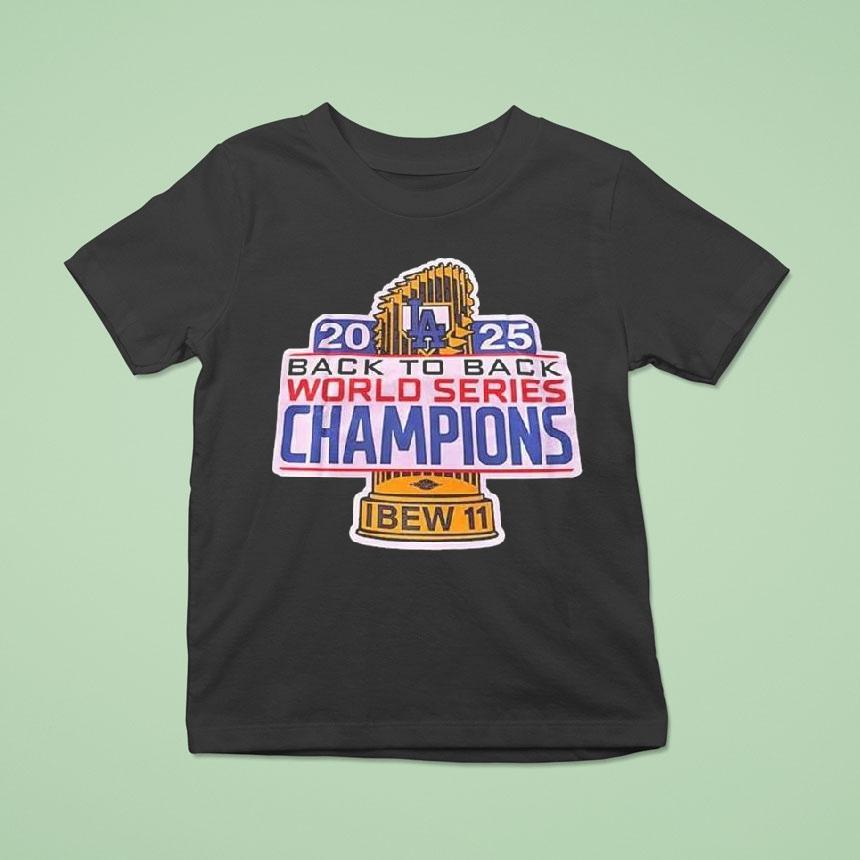 Los Angeles Dodgers 2025 Back To Back World Series Champions Shirt