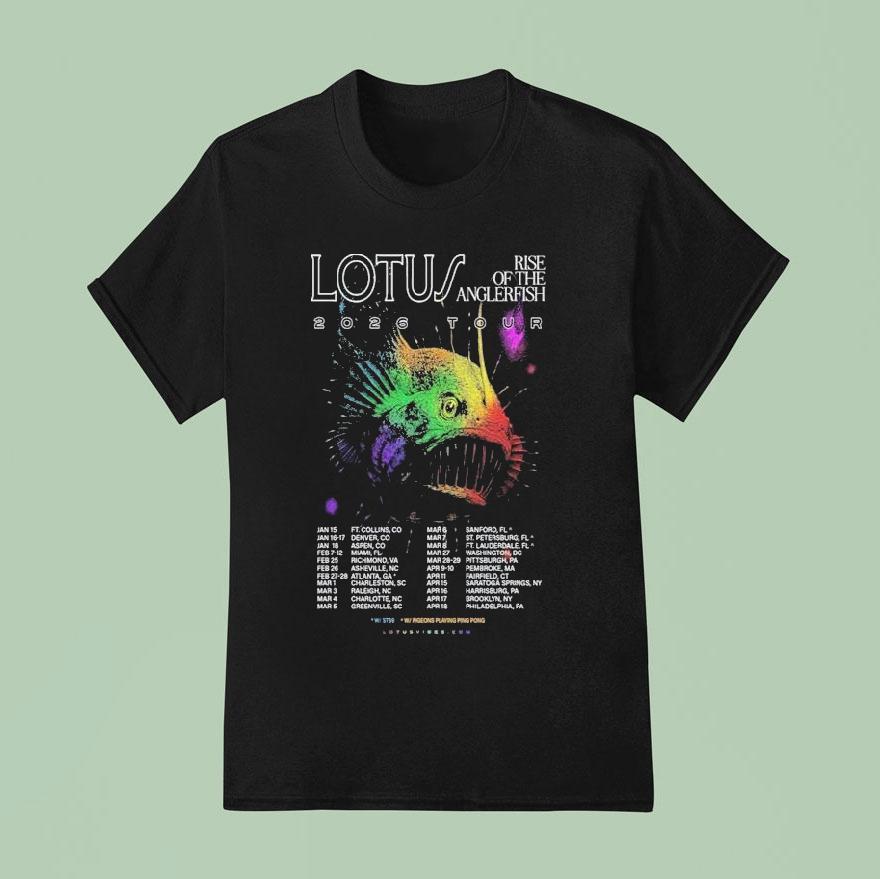 Lotus Rise Of The Anglerfish Tour 2026 Shirt