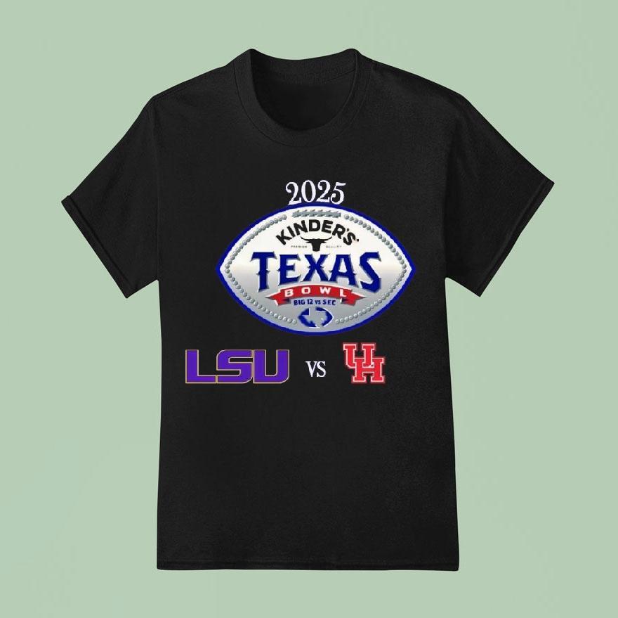 Lsu Tigers Vs Houston Cougars Football Kinder’s Texas Bowl 2025 Shirt