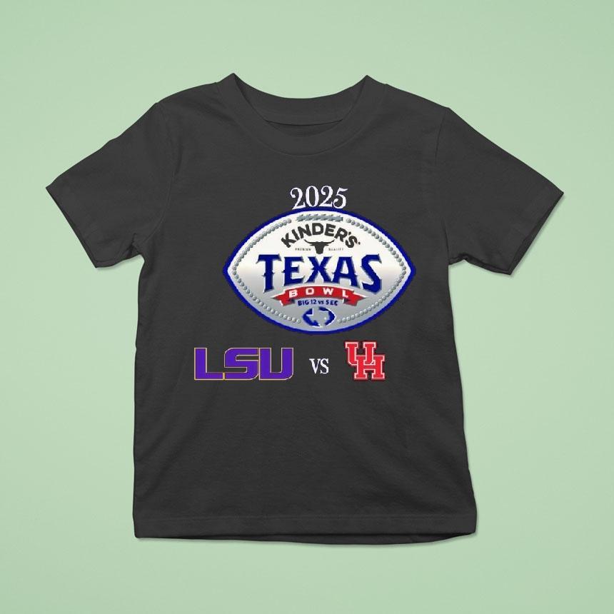 Lsu Tigers Vs Houston Cougars Football Kinder’s Texas Bowl 2025 Shirt